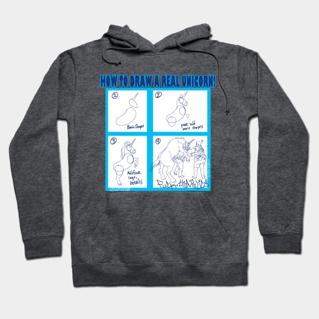 How to draw a real unicorn Hoodie by gilgrim